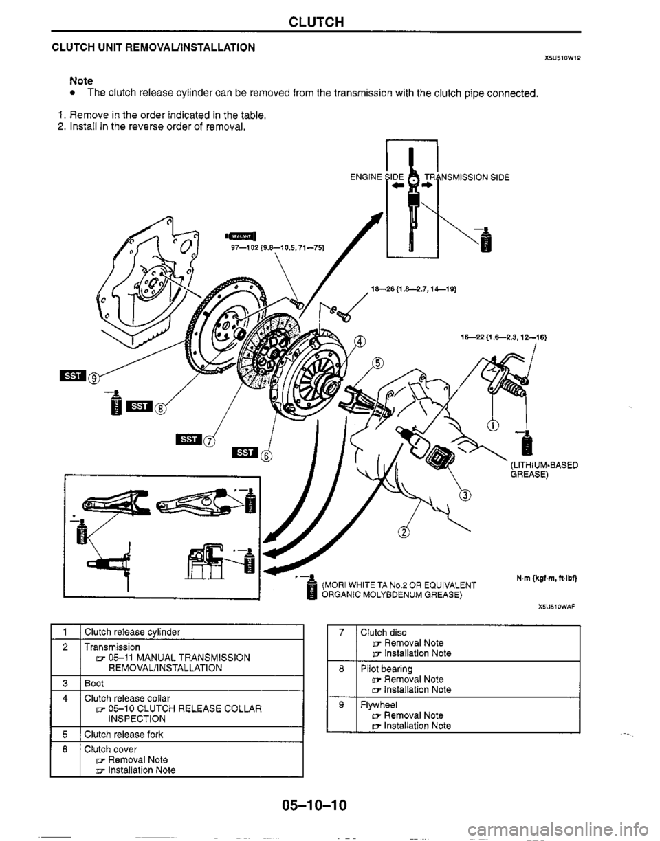 MAZDA MX-5 1999  Workshop Manual 