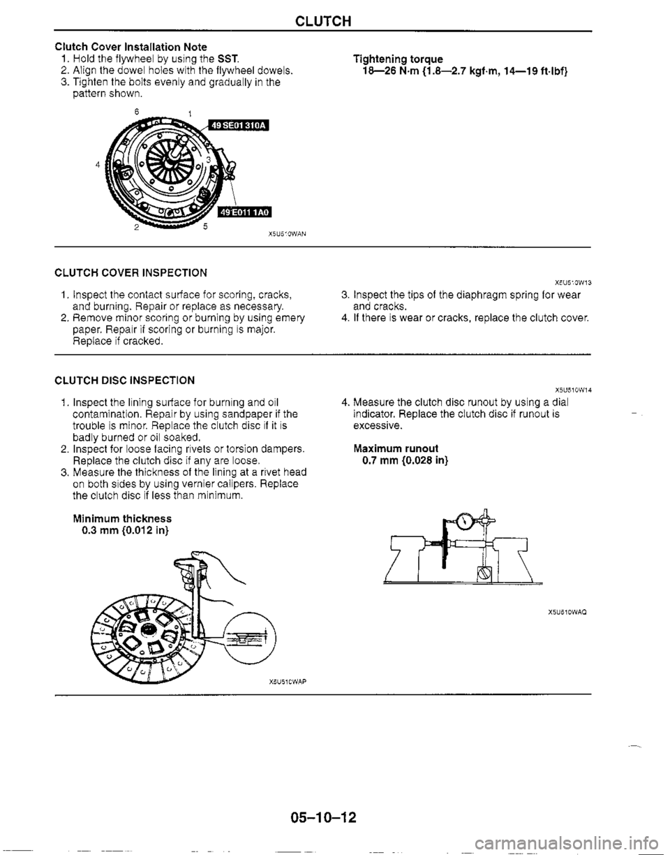 MAZDA MX-5 1999  Workshop Manual 