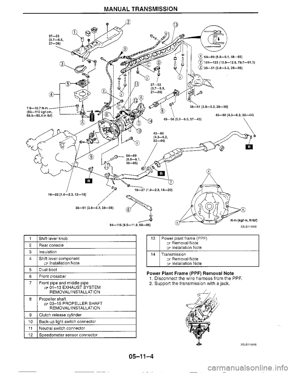 MAZDA MX-5 1999  Workshop Manual 