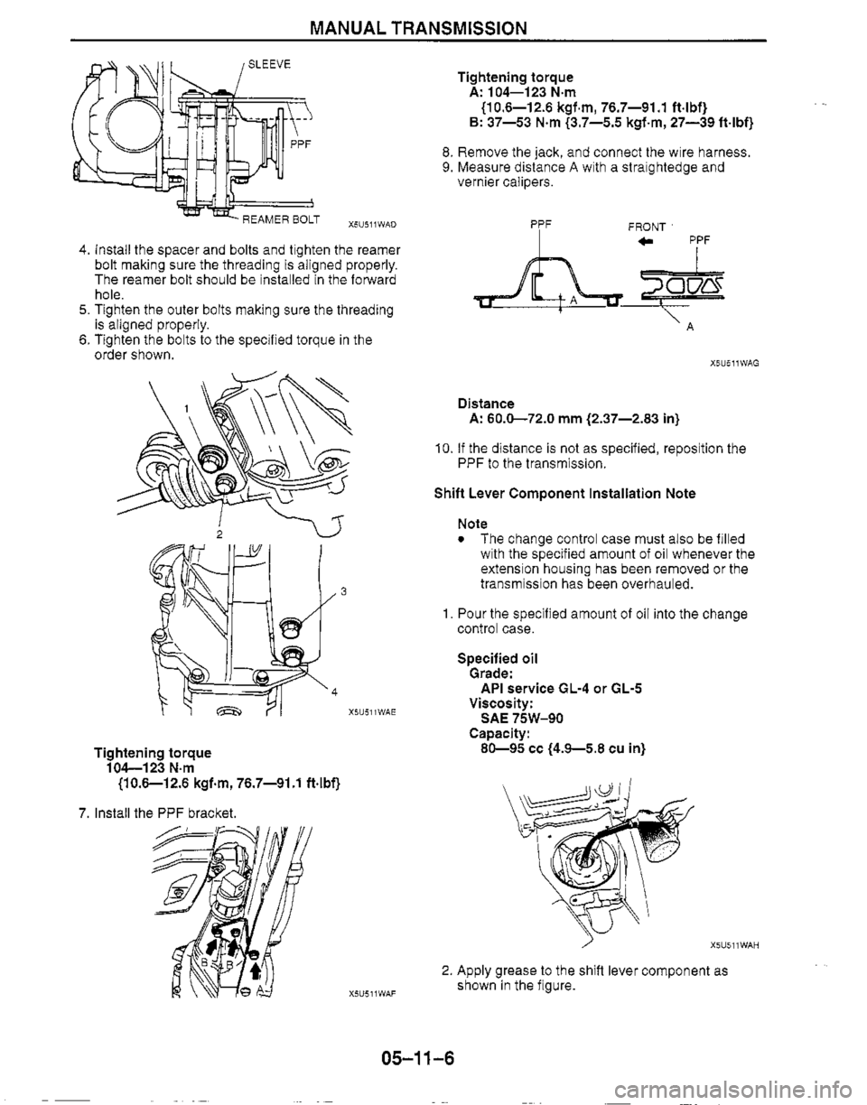 MAZDA MX-5 1999  Workshop Manual 