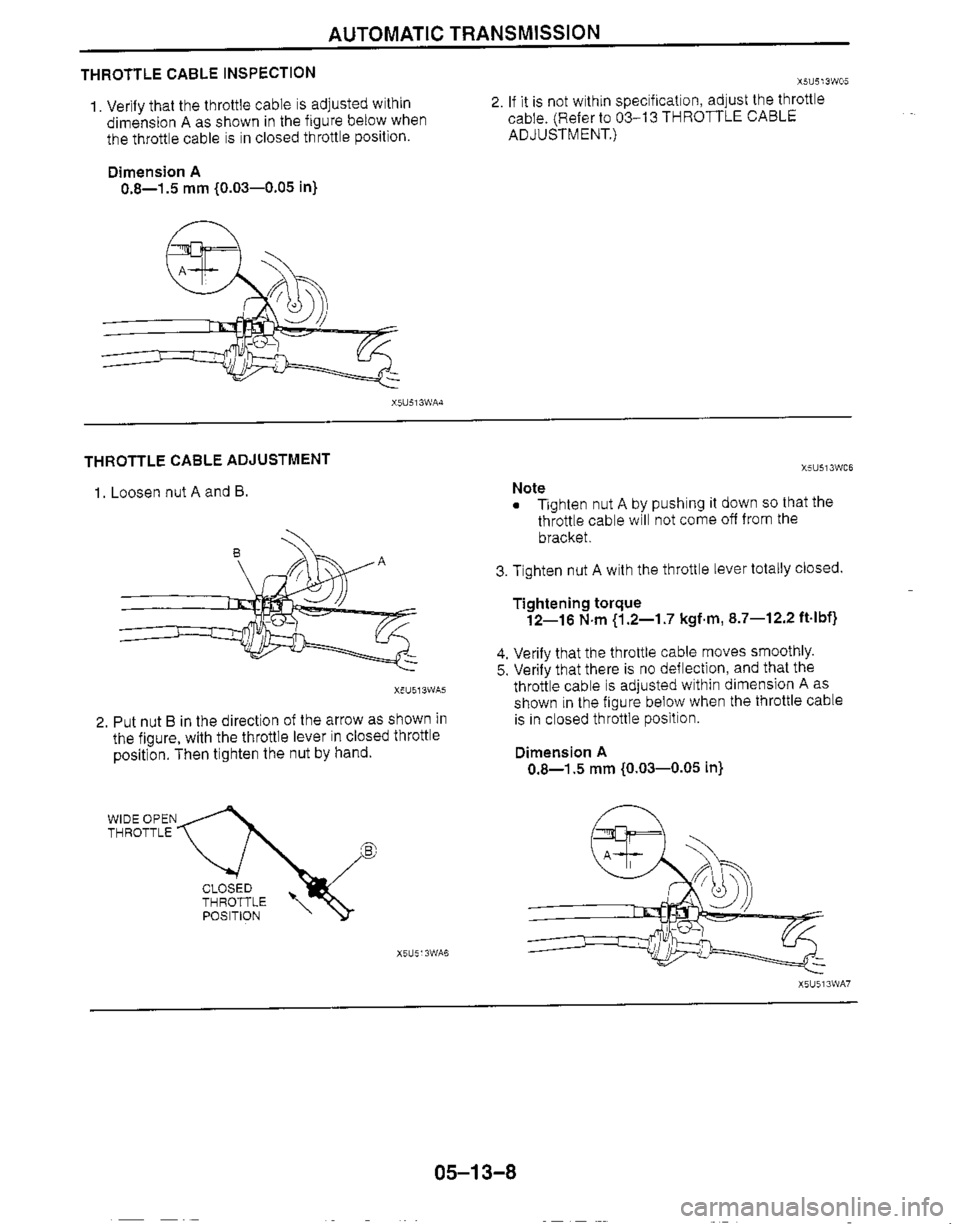 MAZDA MX-5 1999  Workshop Manual 