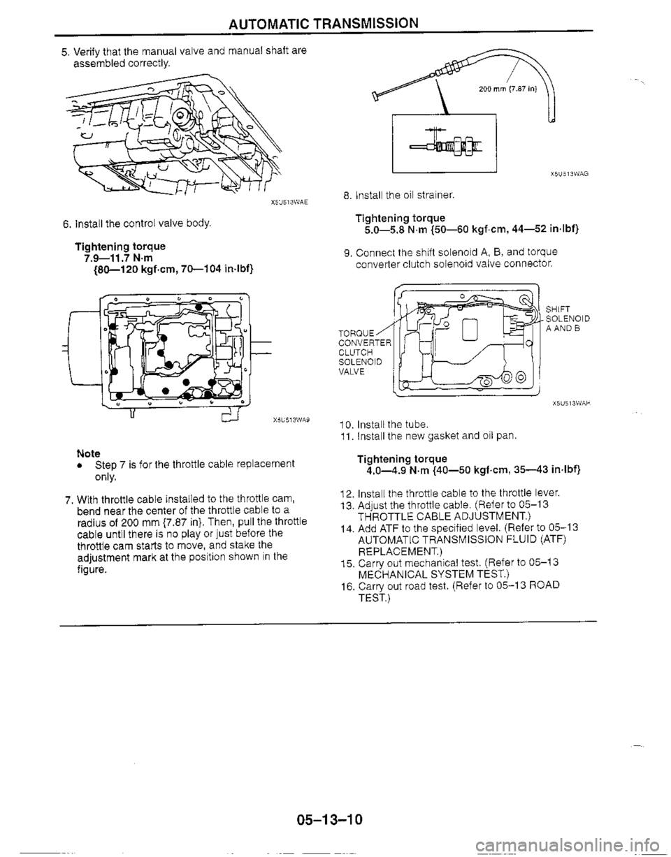 MAZDA MX-5 1999  Workshop Manual 