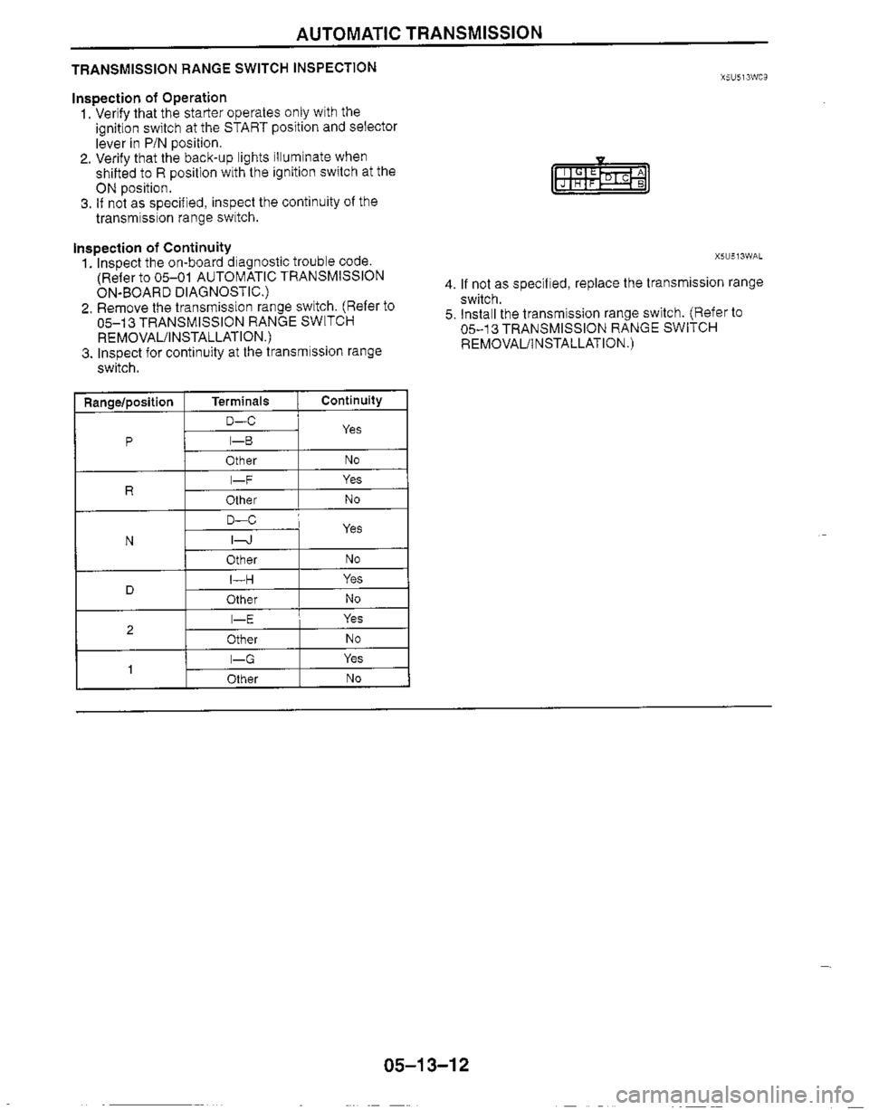 MAZDA MX-5 1999  Workshop Manual 