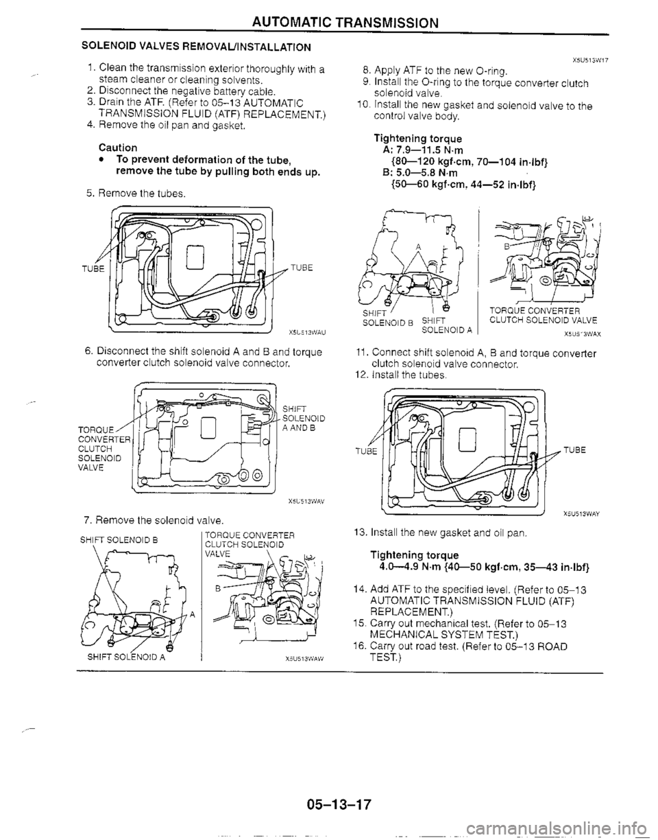 MAZDA MX-5 1999  Workshop Manual 