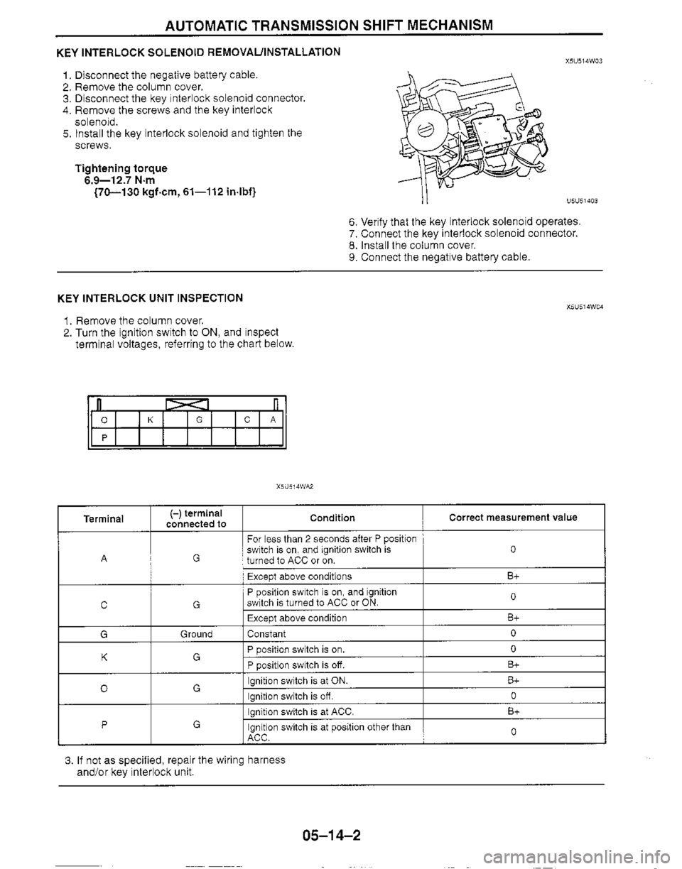 MAZDA MX-5 1999  Workshop Manual 