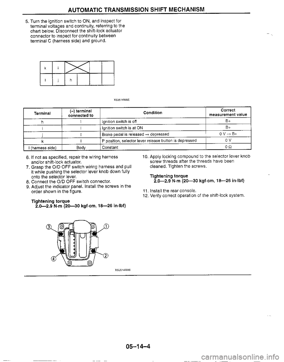 MAZDA MX-5 1999  Workshop Manual 