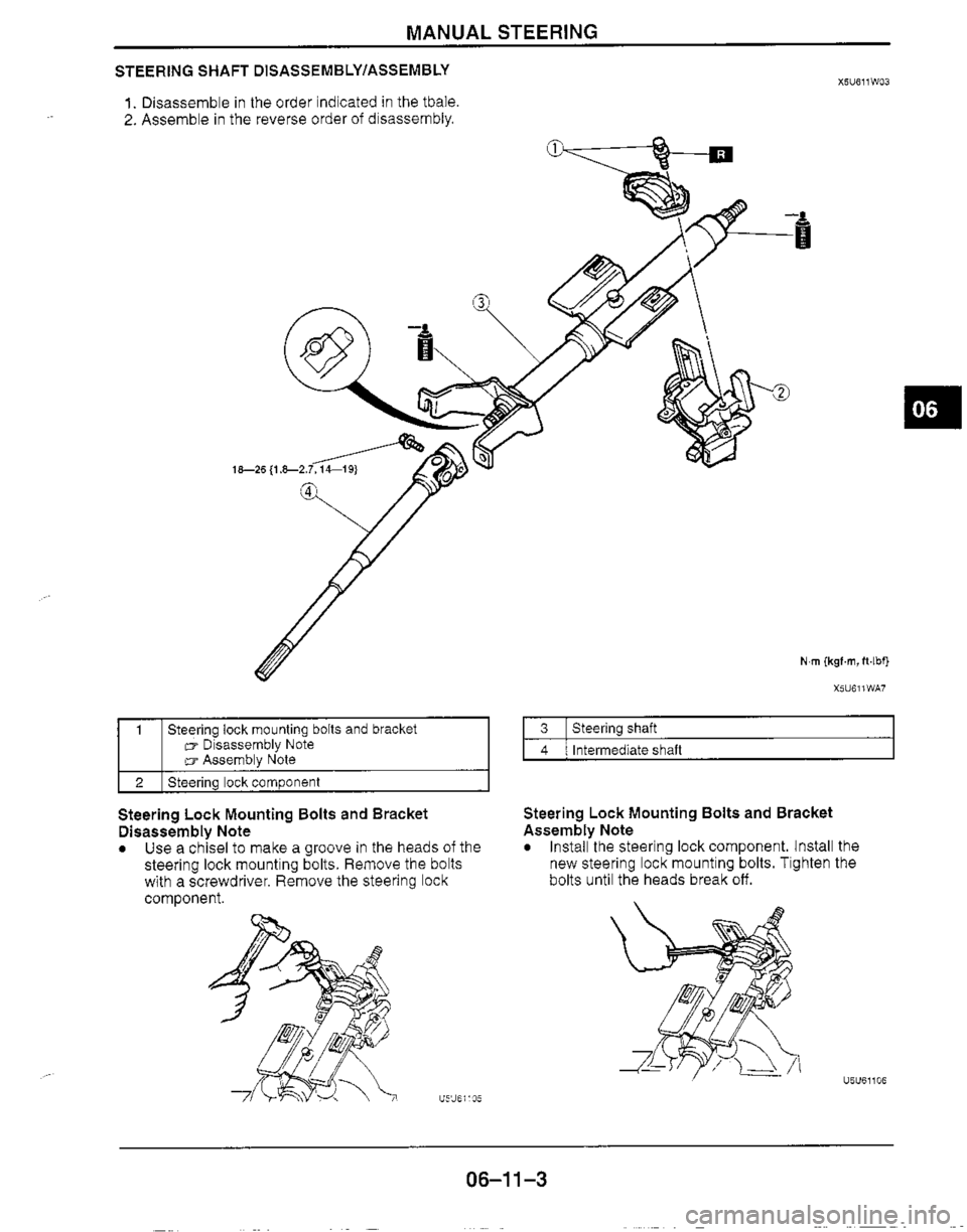 MAZDA MX-5 1999  Workshop Manual 