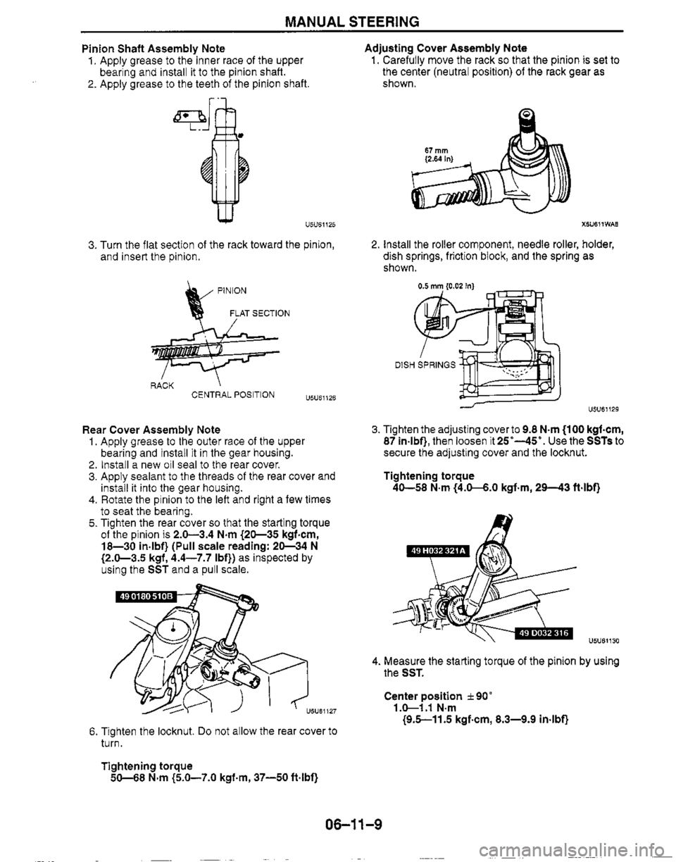 MAZDA MX-5 1999  Workshop Manual 