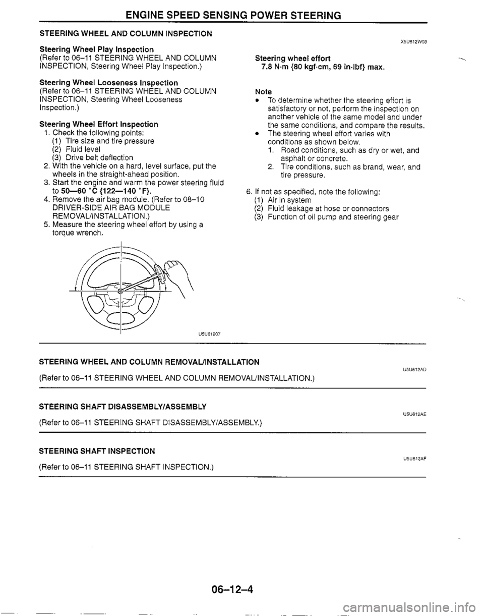 MAZDA MX-5 1999  Workshop Manual 