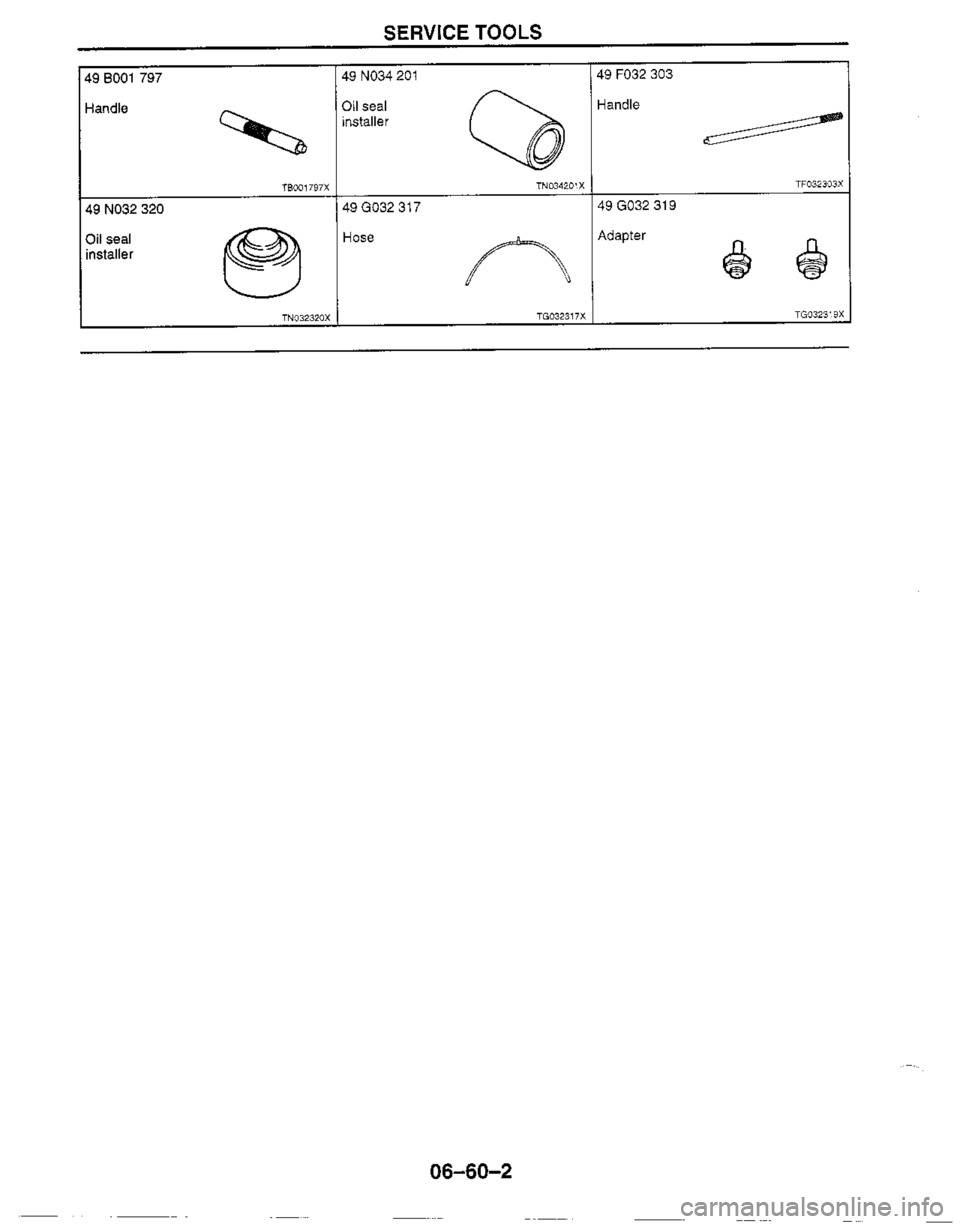MAZDA MX-5 1999  Workshop Manual 