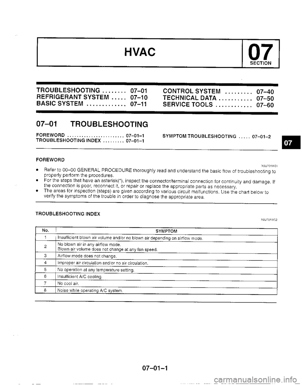 MAZDA MX-5 1999  Workshop Manual 