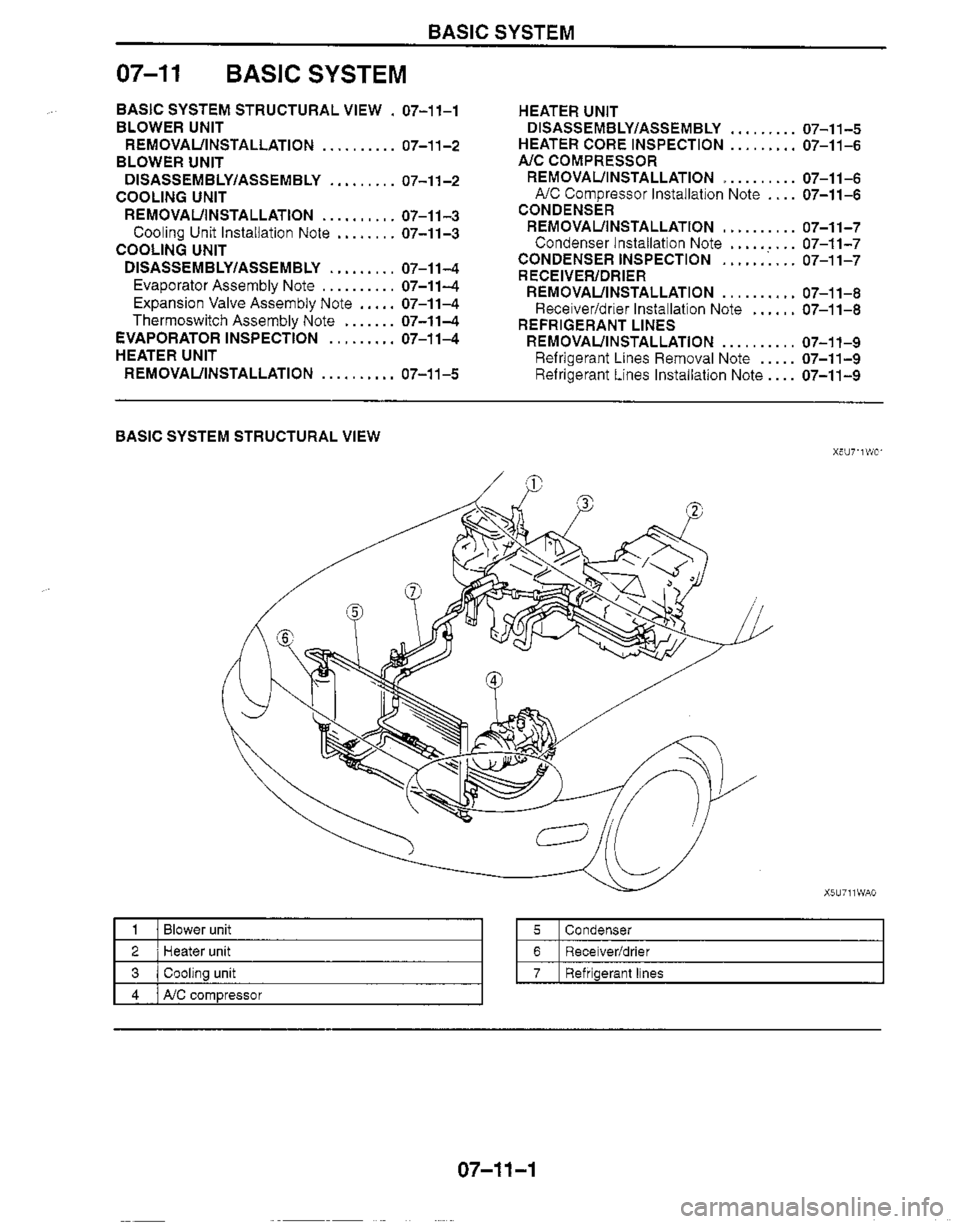 MAZDA MX-5 1999  Workshop Manual 