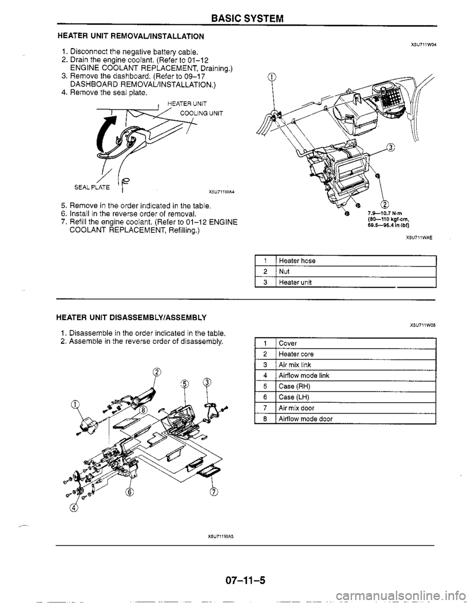 MAZDA MX-5 1999  Workshop Manual 