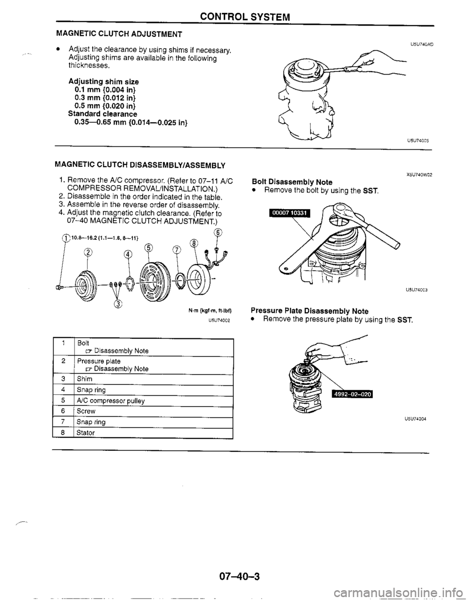 MAZDA MX-5 1999  Workshop Manual 
