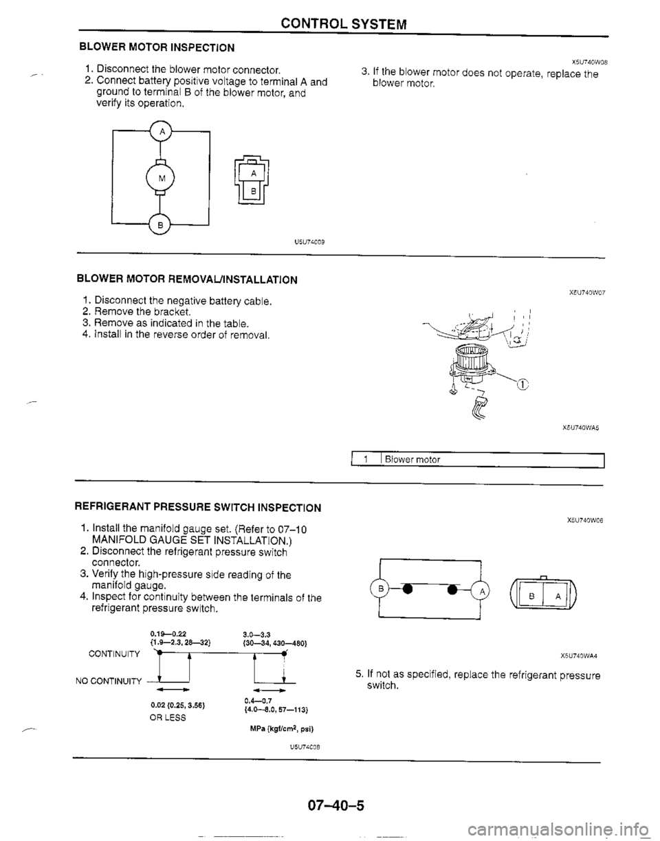 MAZDA MX-5 1999  Workshop Manual 