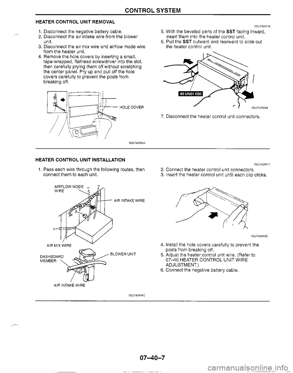 MAZDA MX-5 1999  Workshop Manual 