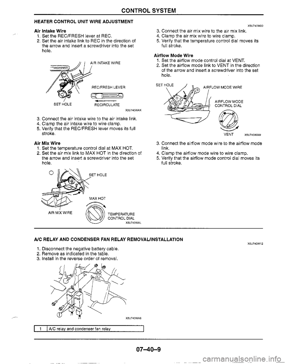 MAZDA MX-5 1999  Workshop Manual 