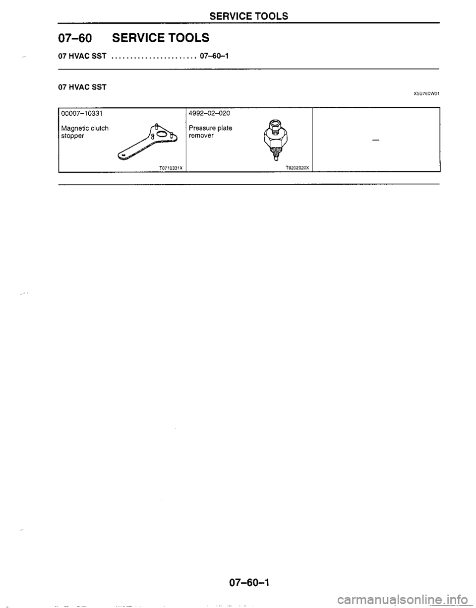 MAZDA MX-5 1999  Workshop Manual 