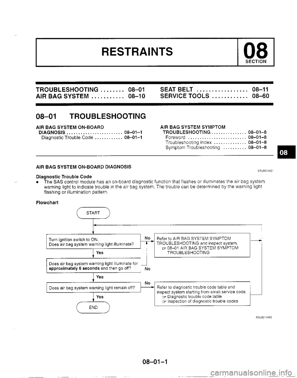 MAZDA MX-5 1999  Workshop Manual 