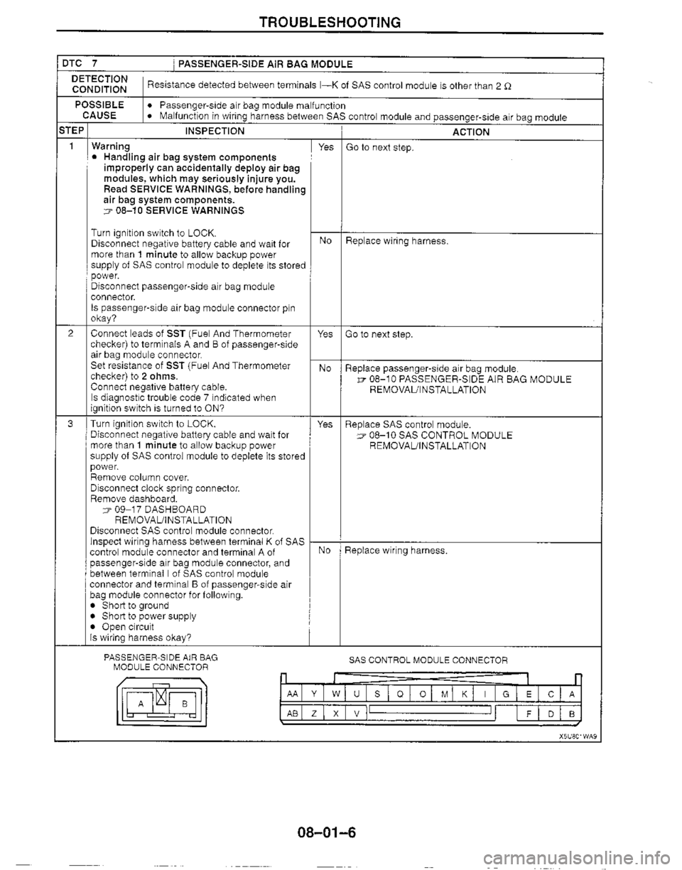 MAZDA MX-5 1999  Workshop Manual 