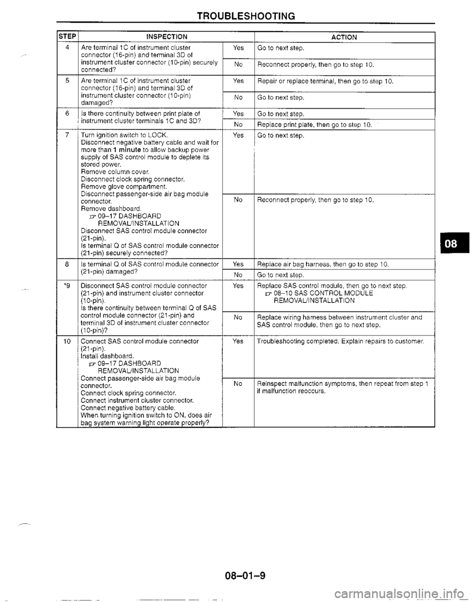 MAZDA MX-5 1999  Workshop Manual 