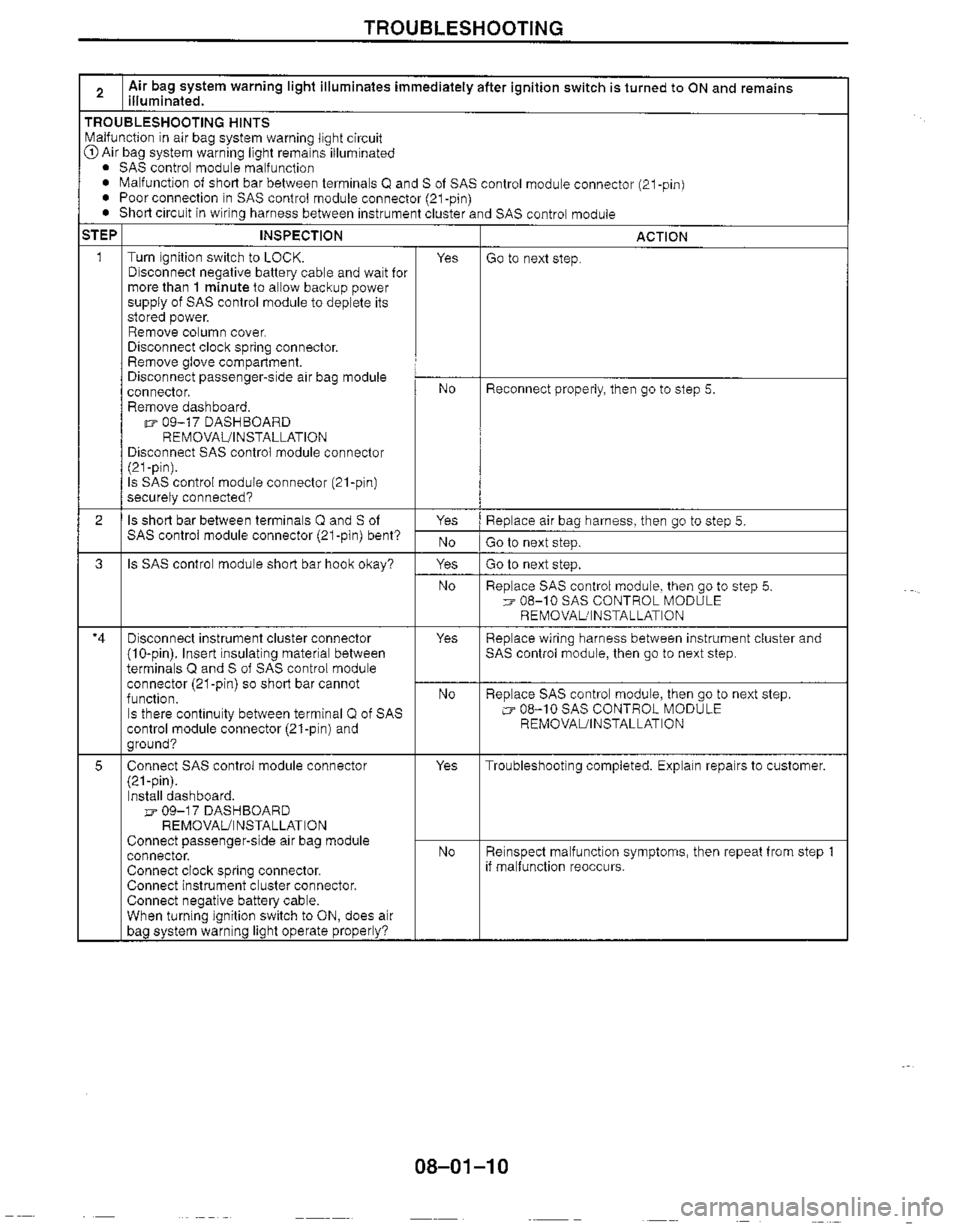 MAZDA MX-5 1999  Workshop Manual 