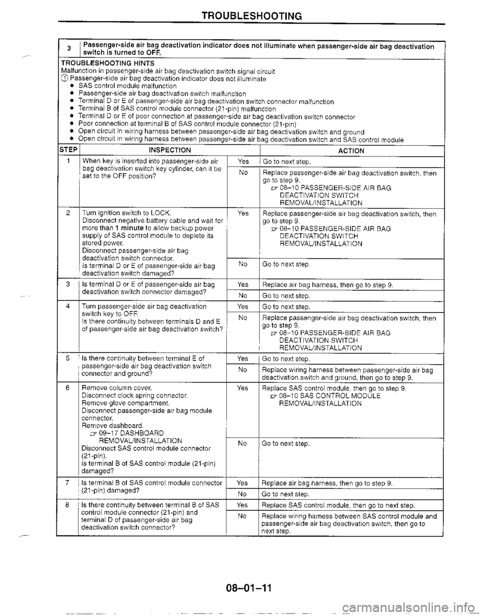 MAZDA MX-5 1999  Workshop Manual 