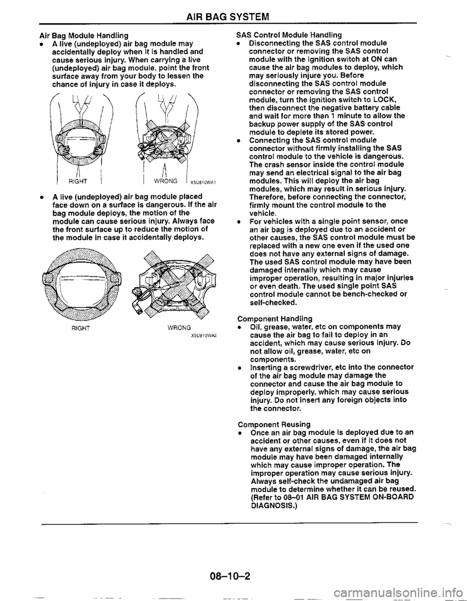 MAZDA MX-5 1999  Workshop Manual 