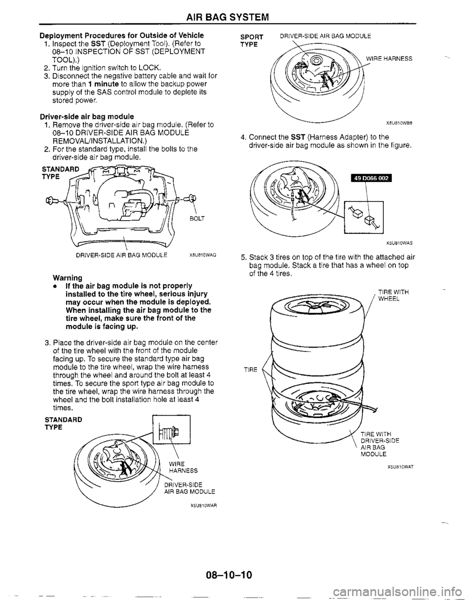 MAZDA MX-5 1999  Workshop Manual 
