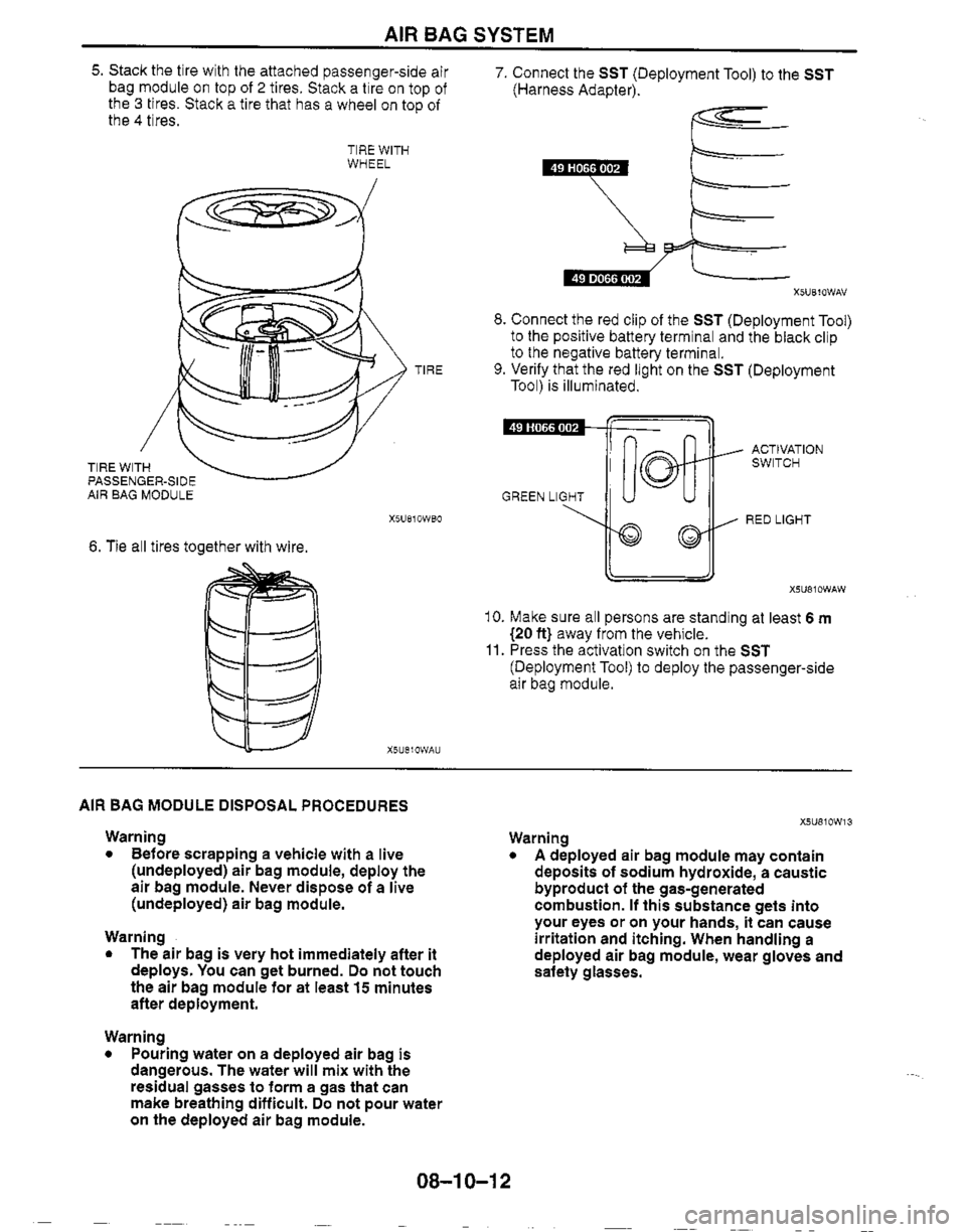 MAZDA MX-5 1999  Workshop Manual 