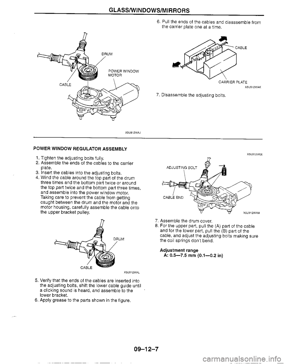 MAZDA MX-5 1999  Workshop Manual 
