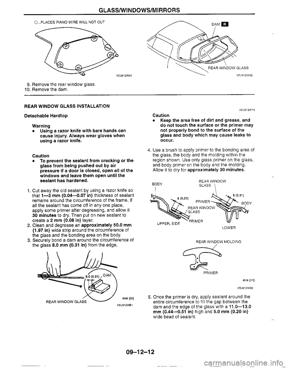 MAZDA MX-5 1999  Workshop Manual 