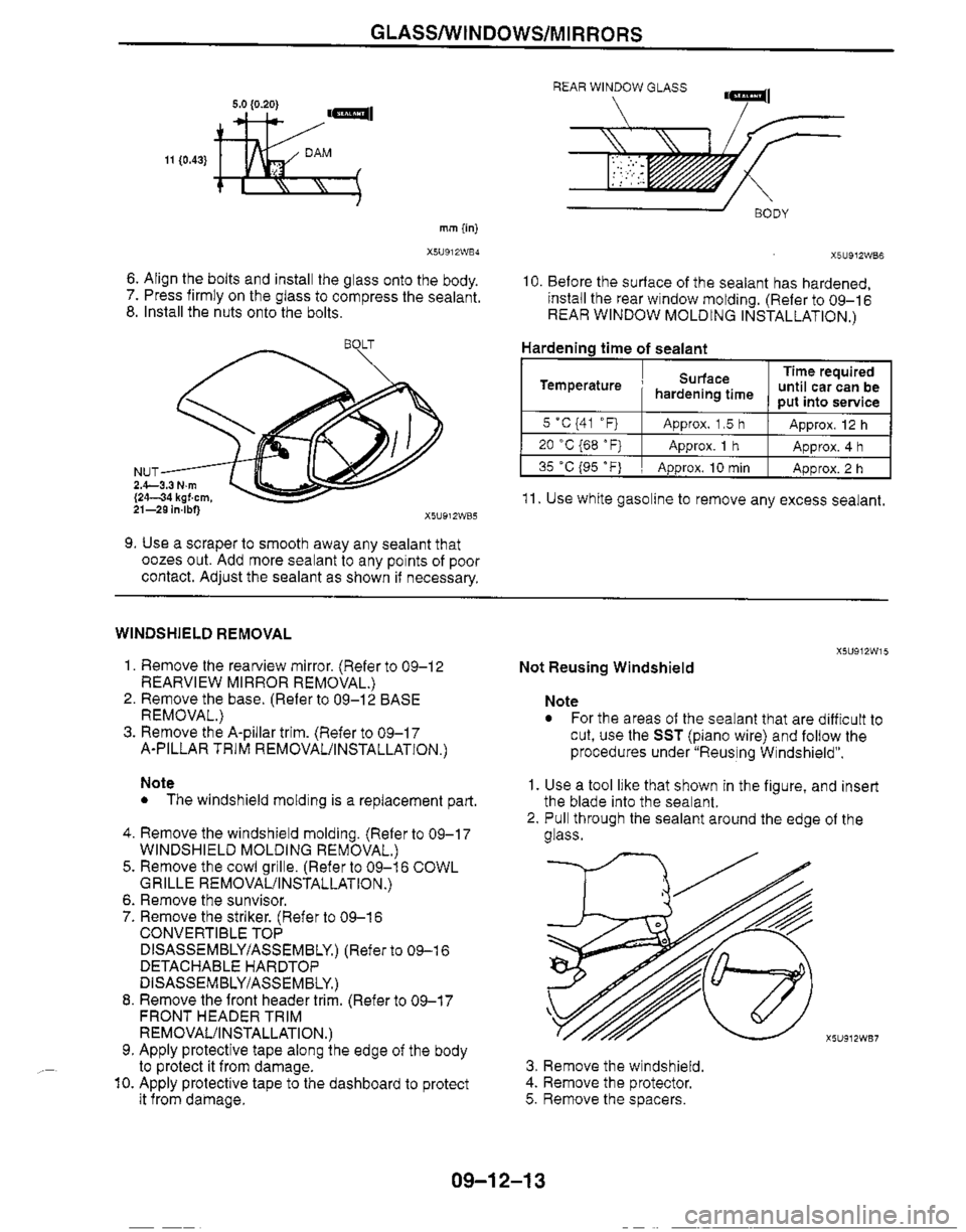 MAZDA MX-5 1999  Workshop Manual 