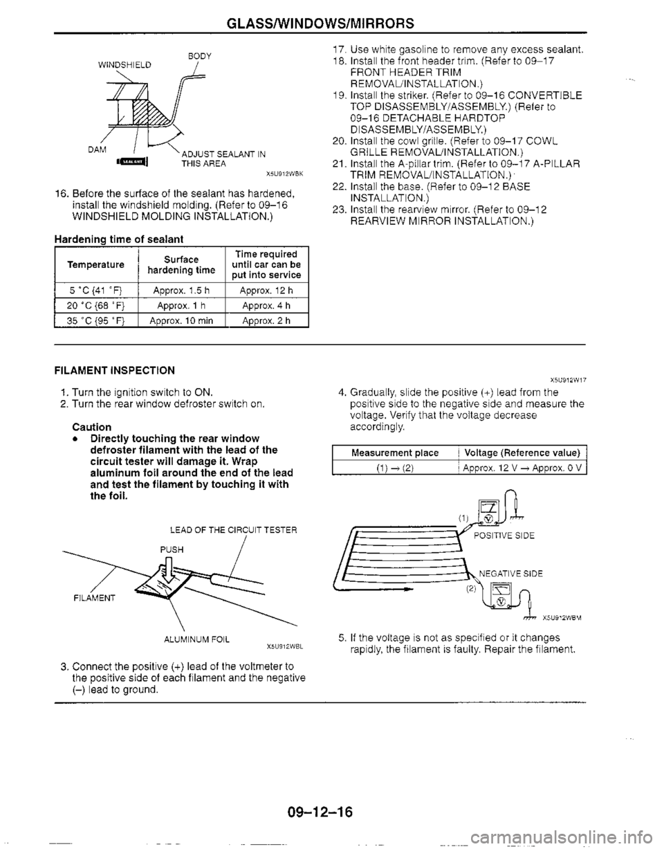 MAZDA MX-5 1999  Workshop Manual 