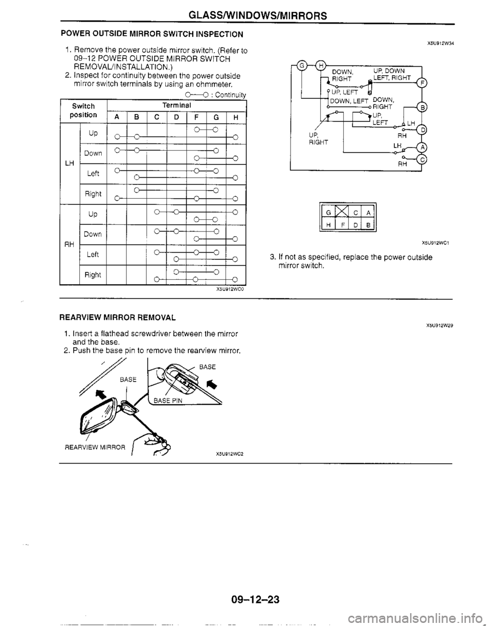 MAZDA MX-5 1999  Workshop Manual 