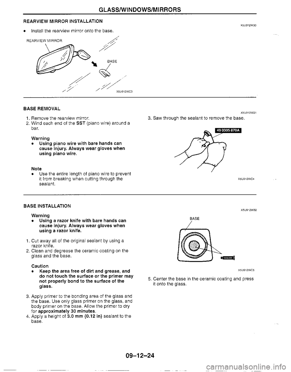 MAZDA MX-5 1999  Workshop Manual 