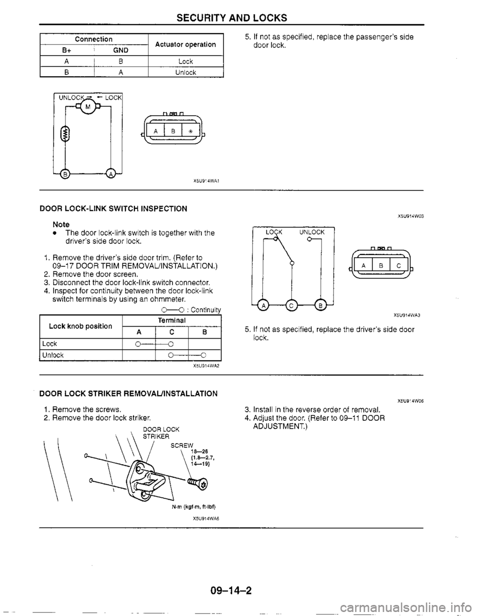 MAZDA MX-5 1999  Workshop Manual 