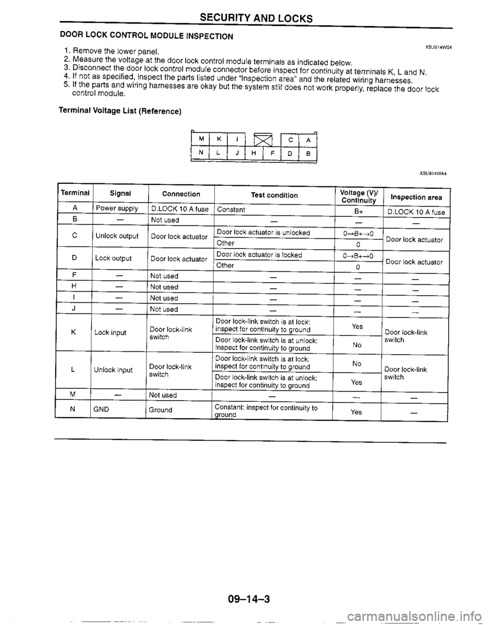 MAZDA MX-5 1999  Workshop Manual 