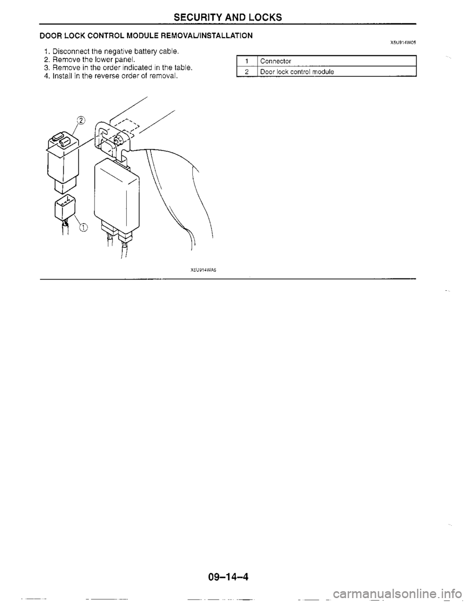 MAZDA MX-5 1999  Workshop Manual 