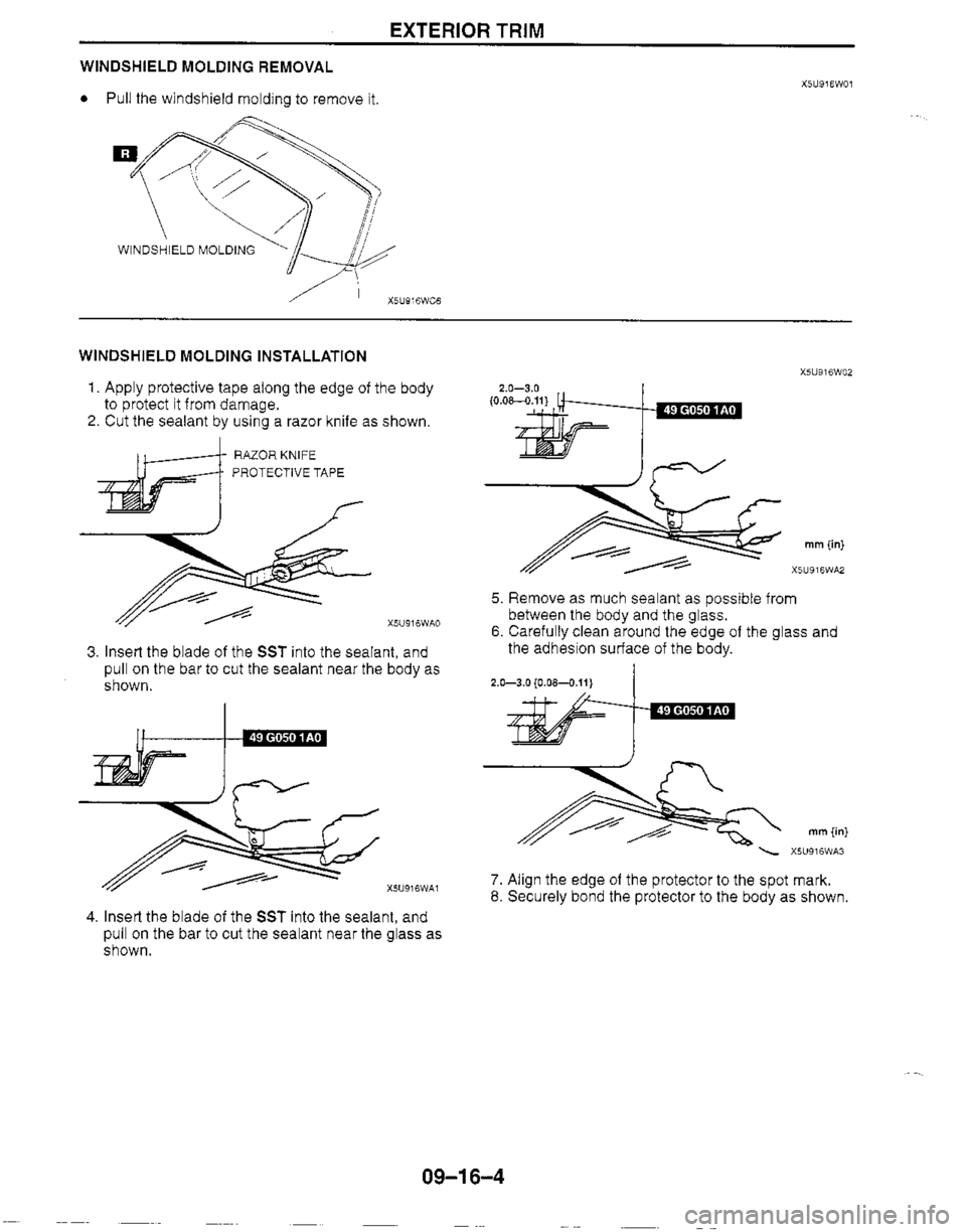 MAZDA MX-5 1999  Workshop Manual 
