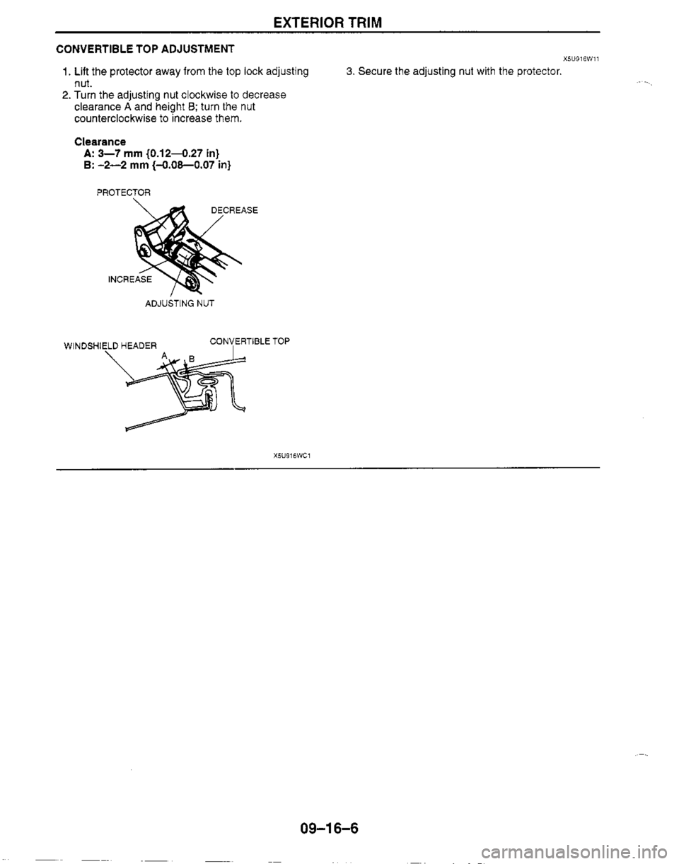 MAZDA MX-5 1999  Workshop Manual 