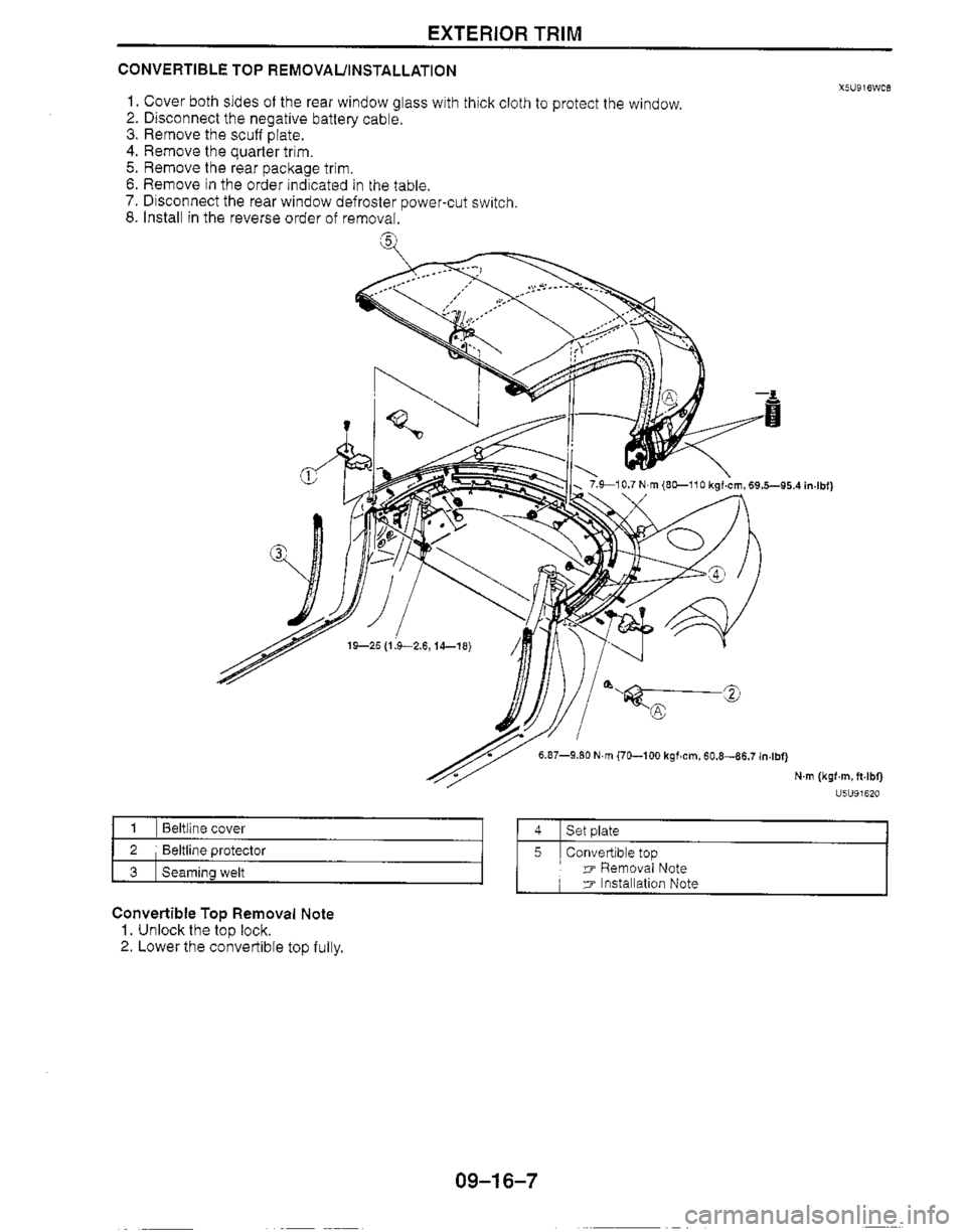 MAZDA MX-5 1999  Workshop Manual 