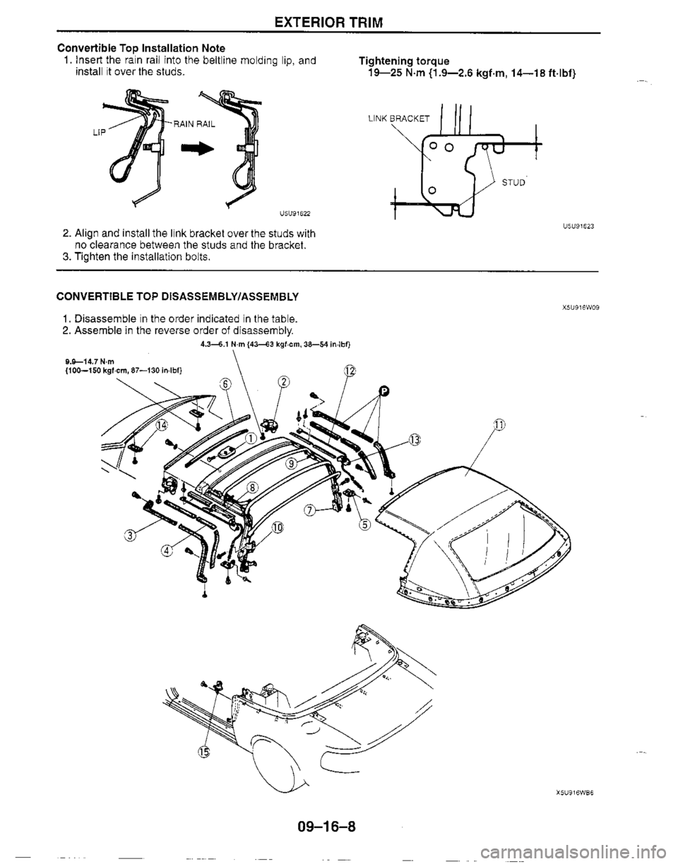 MAZDA MX-5 1999  Workshop Manual 
