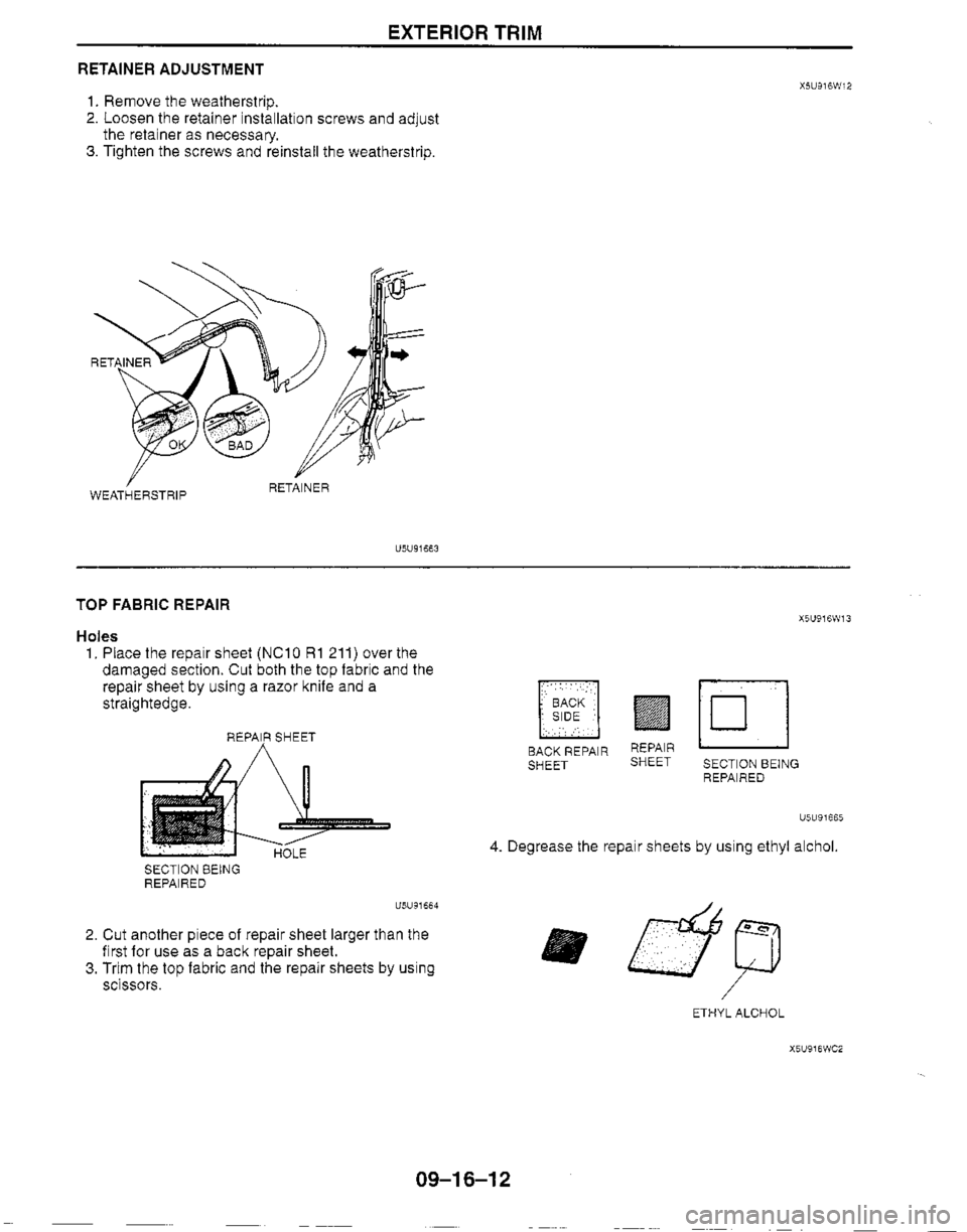 MAZDA MX-5 1999  Workshop Manual 