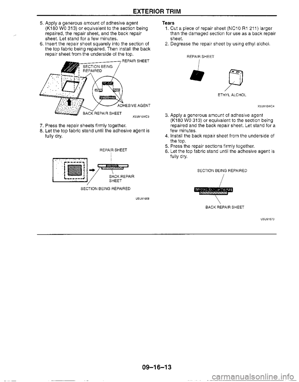 MAZDA MX-5 1999  Workshop Manual 