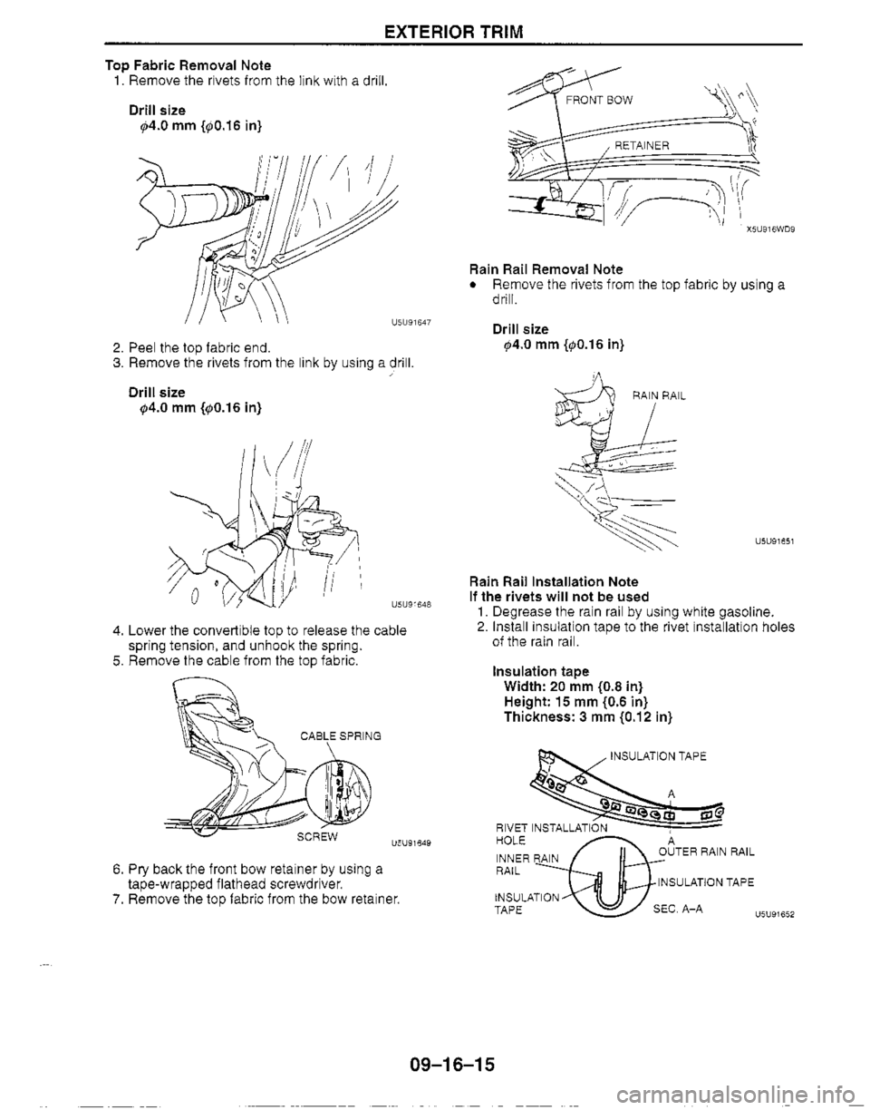 MAZDA MX-5 1999  Workshop Manual 