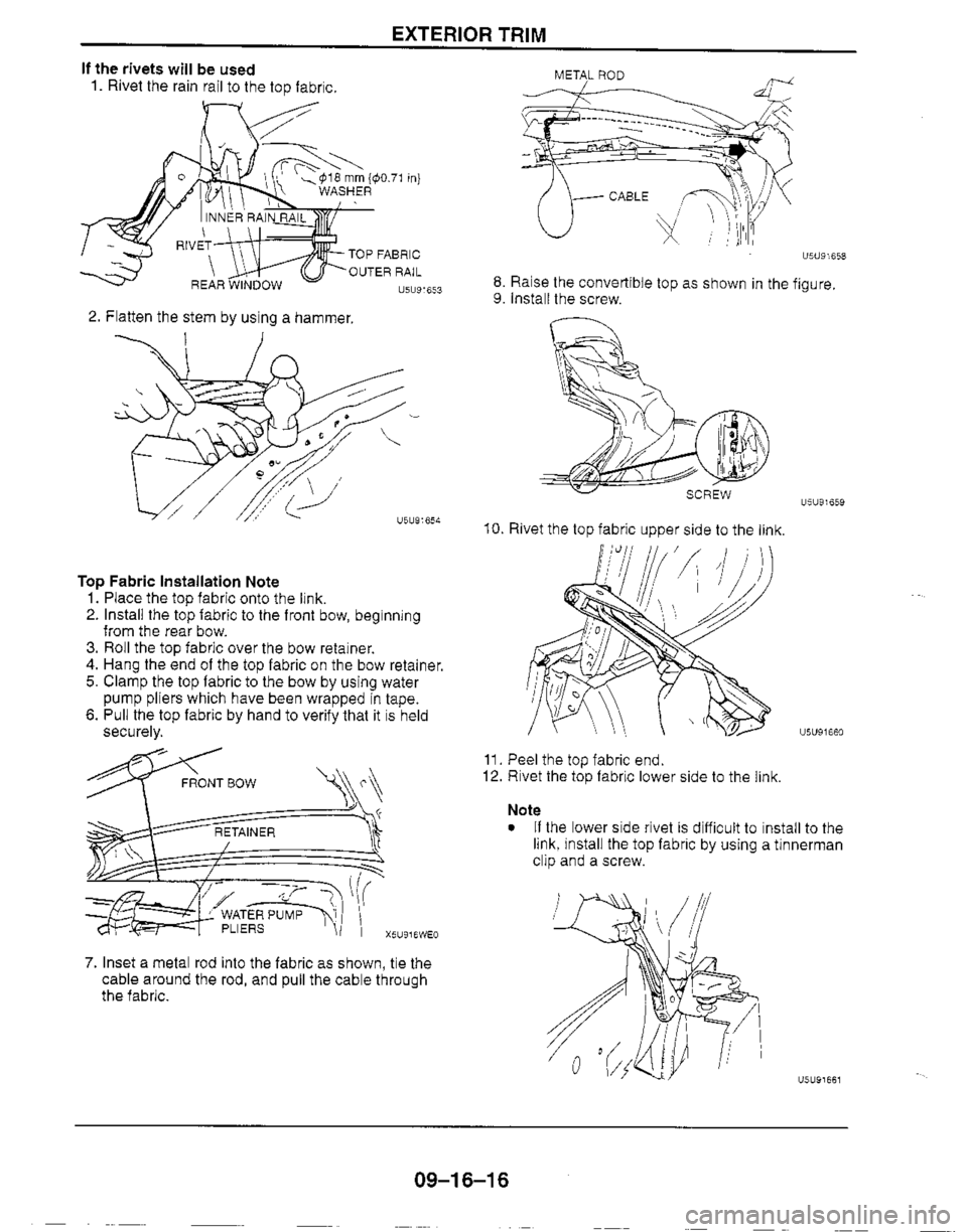 MAZDA MX-5 1999  Workshop Manual 