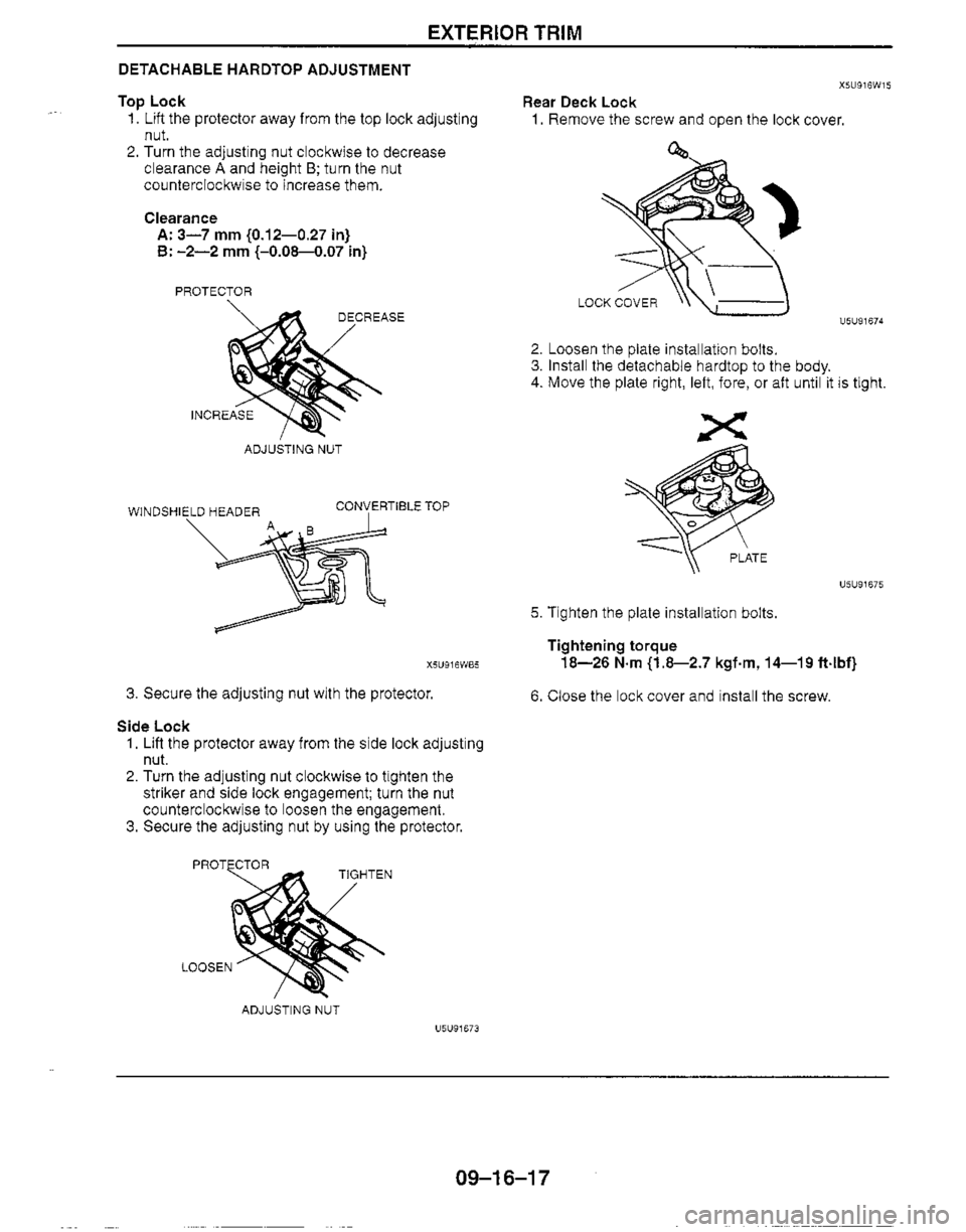 MAZDA MX-5 1999  Workshop Manual 