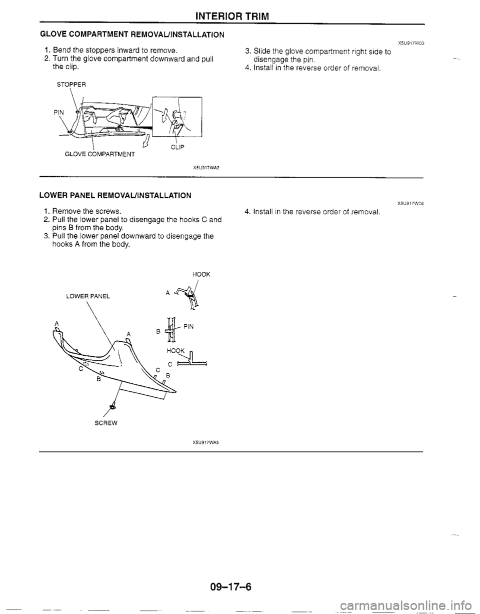 MAZDA MX-5 1999  Workshop Manual 