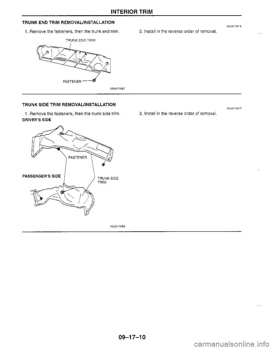 MAZDA MX-5 1999  Workshop Manual 